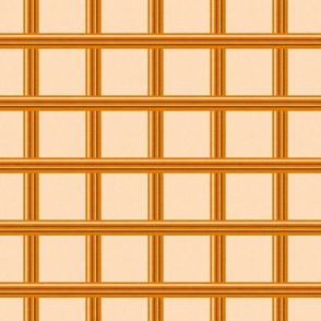 70s Plaid Checkers Peach Orange 