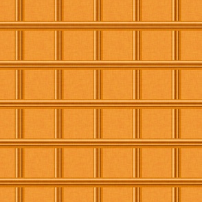 70s Plaid Checkers Apricot Orange 