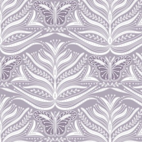 Lily and Butterfly Bedding Lilac