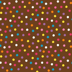 Confetti Dots - Brown