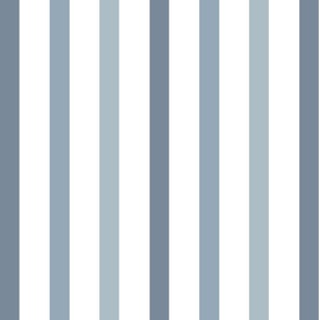stripes - blue grey and white