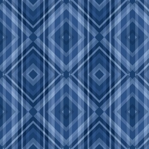 Navy blue plaid diamond geometric 