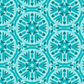 Turquoise Snowflake