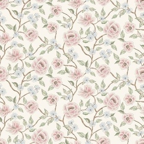 Spring Flowers in a Trailing Pattern