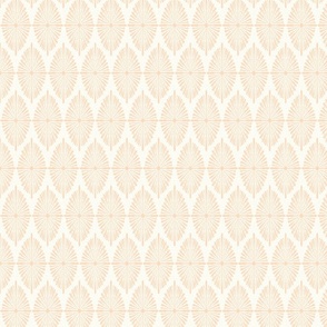 Radiant Aura in Pastel Peach on Cream - Medium