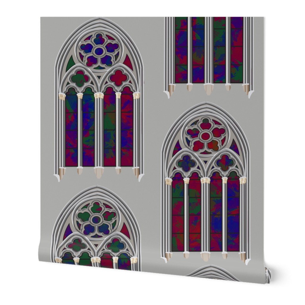 Gothic Windows, Abstracted Stained Glass