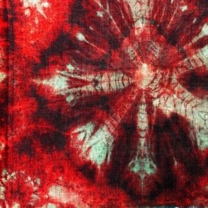 Red tie dye simple motifs
