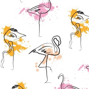 Flamingos Pattern 1