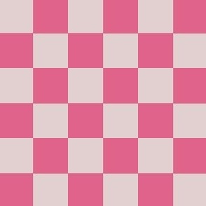 micro // Halloween Checkers - blush purple and hot pink  // 2”