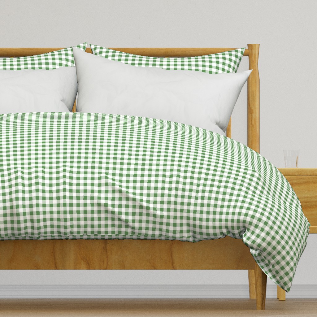 gingham kelly green and white | small