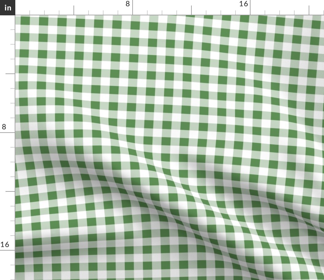 gingham kelly green and white | small