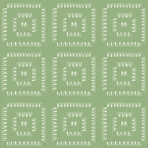 Grass green modern geometric squares