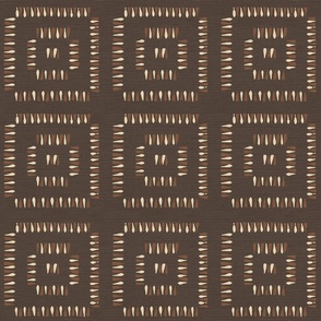 Brown and beige modern geometric squares