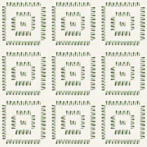 Green modern geometric squares