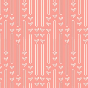 Hearts on loop in pink//Valentines