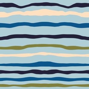 Abstract lined pattern in blue colour