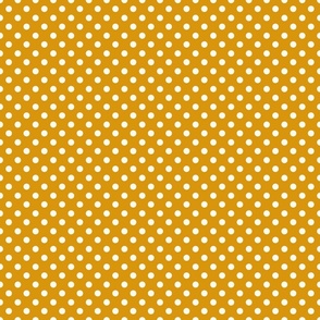 Fall in love cream polka dots on gold 1x1
