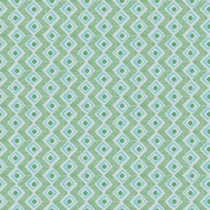 Pantone’s Mega Matter palette mud cloth MID MOD geometric lines  green blue gray | small / dollhouse wallpaper