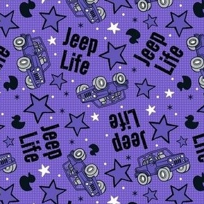 Medium Scale Jeep Life 4x4 Adventure Off Road Vehicles in Purple