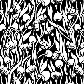 2851 A Small - doodle flowers and mushrooms