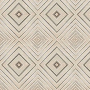 Neutral Taupe Stepped Courtyard Squares -  Medium Scale