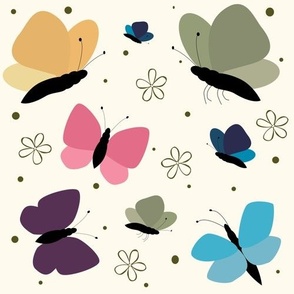 Pleasant Butterflies  | Medium Scale