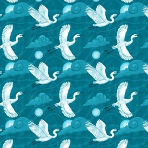 Egrets Monochrome medium