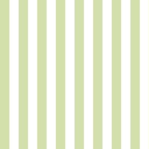 Candy Stripes green tea and white - small scale