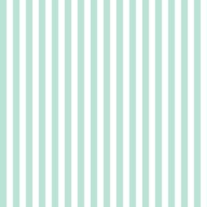 Candy Stripes spearmint and white - tiny scale