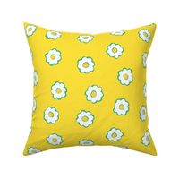 tween spirit floral simple  yellow small scale