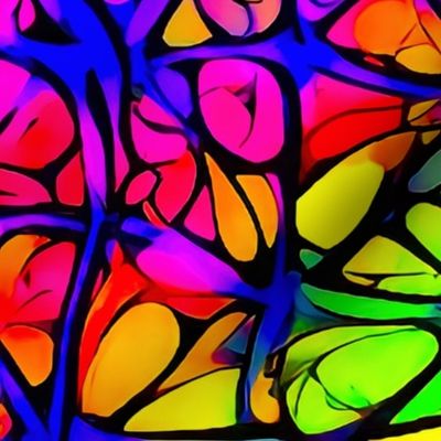 Colored stained glass