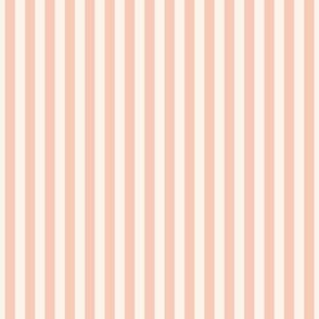 Vertical Stripes in Pink and Cream