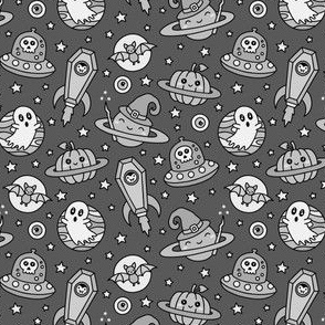 Halloween in Space in Gray (Small Scale)
