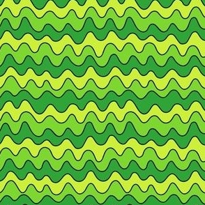 Groovy Slime Green Stripes (Small Scale)