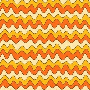 Groovy Candy Corn Stripes (Small Scale)