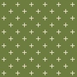 small -criss cross applesauce - green/cream