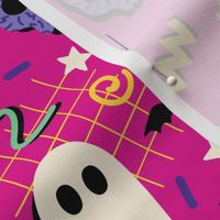 90s Halloween on Pink (Large Scale)