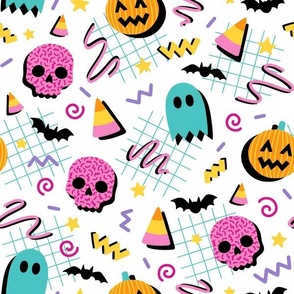 90s Halloween on White (Large Scale)