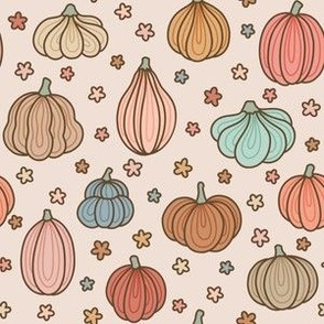 Gourds in Muted Colors (Medium Scale)
