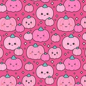 Kawaii Pumpkin in Shades of Pink (Small Scale)
