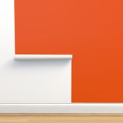 Orange Red  Solid // Plain Coordinating Color for Fabric and Wallpaper