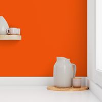 Orange Red  Solid // Plain Coordinating Color for Fabric and Wallpaper