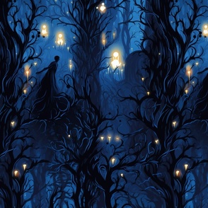 Lost Lore Blue Will O The Wisp Scary Swamp Marsh Tangled Woods