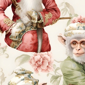 Monkey Baroque Rococo, mysterious whymsical