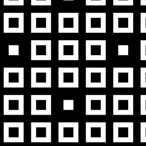 Squares - Black, white - Medium