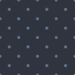 Polka Dots in midnight-blue