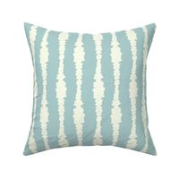 Wide Threaded Effect Stripes in Duck Egg Blue and Off White