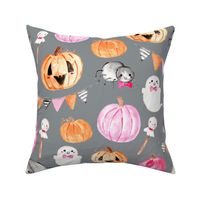 Large Scale cute Halloween grey