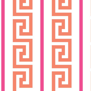 greek_key_strip orange/pink