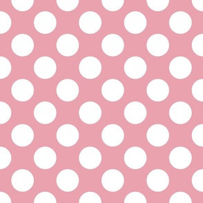 White and Pink PolkaDots